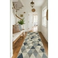 thumbnail image 2 of Rug Branch Havana 2' x 19' (Exact Size: 2'3" x 19') Geometric Indoor Runner Rug, Blue Beige, Coastal - Entryway, Hallway, Bathroom, and Kitchen, 2 of 6