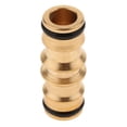 thumbnail image 2 of Enchufe de conector de manguera de agua de acoplamiento de latón de 3 piezas para enchufar el enchufe de jardín, 2 of 8