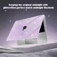 thumbnail image 7 of MOSISO Compatible with MacBook Air 13 inch Case 2025 2024 2023 2022 M4 A3240 M3 A3113 M2 A2681, Glitter Sparkly Hard Shell&Keyboard Skin&Screen Film&Type C for MacBook Air 13.6 inch Case, 7 of 7