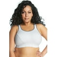 thumbnail image 5 of Women's Plus-Size Soft Cup Sports Bra, 48C, BLACK, 5 of 7