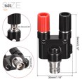 thumbnail image 2 of Unique Bargains Terminal Binding Post Amplifier BNC Female to Dual Banana Socket Screw Cable Connector Black Red, 2 of 5