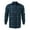 Green, variant on Cathalem Mens Vintage Bowling Shirts Long Sleeve Cuban Collar Shirt Summer Beachwear,Black XXL