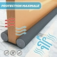 thumbnail image 2 of Under Door Draft Stopper, Adjustable Wind Stopper for Interior & Exterior Doors, Foam Door Sweep Double Side Seal Works On Any Floor, Door Bottom Seal Strip for Home Comfort (93Cm), 2 of 5