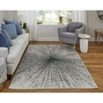 thumbnail image 3 of Feizy Micah Modern Abstract, Ivory/Gray/Blue, 3'11" x 6' Accent Rug Easy Care Stain Resistant Fade Resistant Mid-Century Modern Geometric Floor Rug for Living room Bedroom, 3 of 10