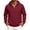 Wine, variant on Delconic Mens Fleece Lined Zip Up Hooded Jacket Casual Long Sleeve Drawstring Hoodie Sweatshirt with Front Pockets Army Green L