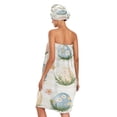 thumbnail image 2 of 3-Piece Bathroom Towel Set with Bath Towel, Quick-Dry Hair Cap and Hair Turban for Bath Yoga Beach Adorable Easter Eggs Pattern, 2 of 6