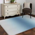 thumbnail image 3 of Light Blue Grey Ombre 3x5 Area Rugs, Modern Abstract Art Gradient Non-Skid Rubber Backing Large Rectangle Rugs - Living Room Bedroom Home Office, Indoor Floor Mat Carpets Washable Rug, 3 of 9