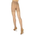 thumbnail image 6 of MeMoi Women's Nudes Ultra Bare Essentials Longline Control Top LUXE Pantyhose - Womens - Female (M, Nude), 6 of 6