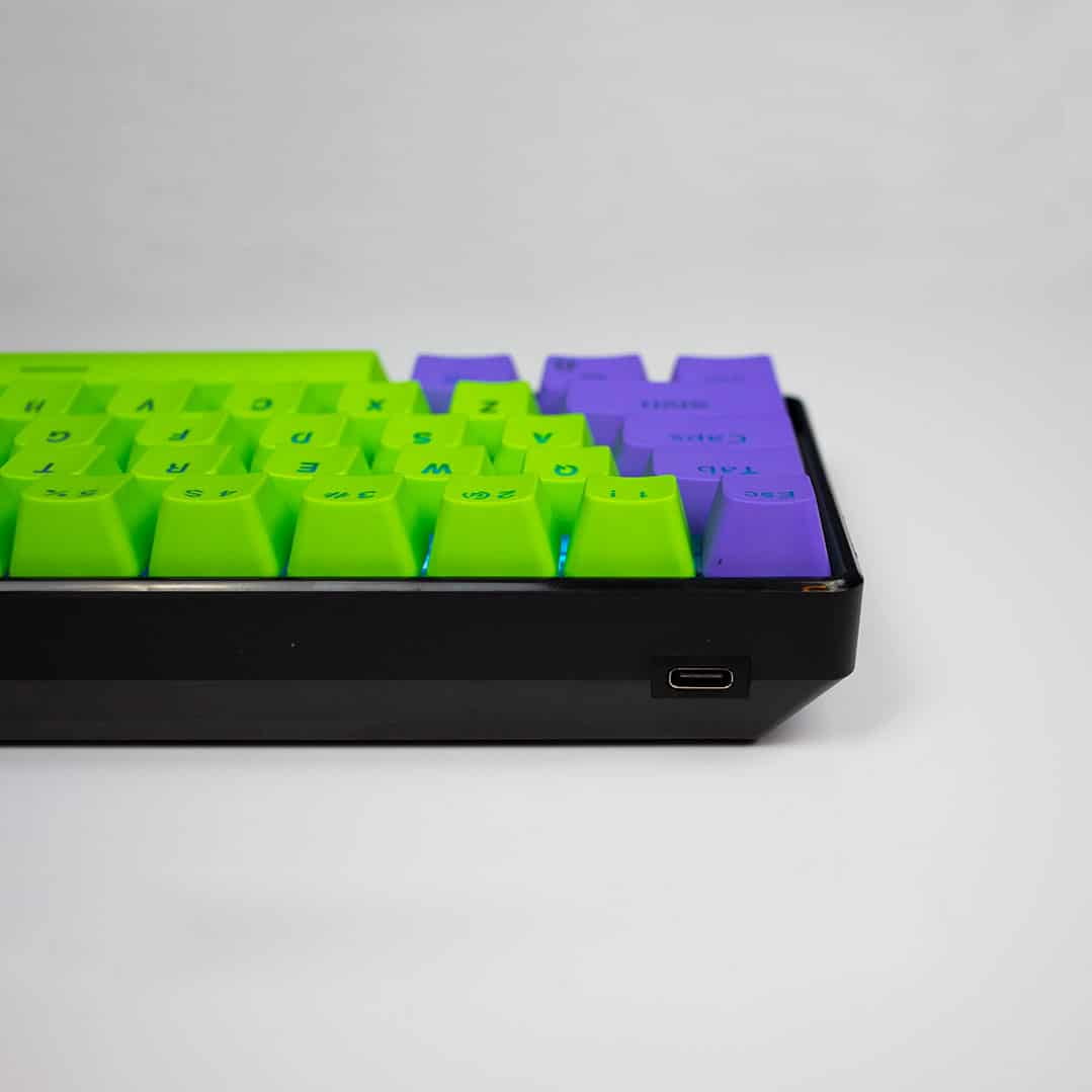 GK61xs Bluetooth RGB Keyboard Kit with Hotswap PCB | Double spacebar attachment