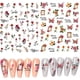 thumbnail image 4 of 6 Sheets Flower Nail Art Stickers Decals Retro Rose 3D Self-Adhesive Nail Decals Spring Nail Stickers for Women Girls Designer Nail Accessories Vintag, 4 of 4