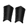 thumbnail image 1 of Funda para botas Fernando Steampunk medievales con cubre botas de Cuero PU negro, 1 of 8