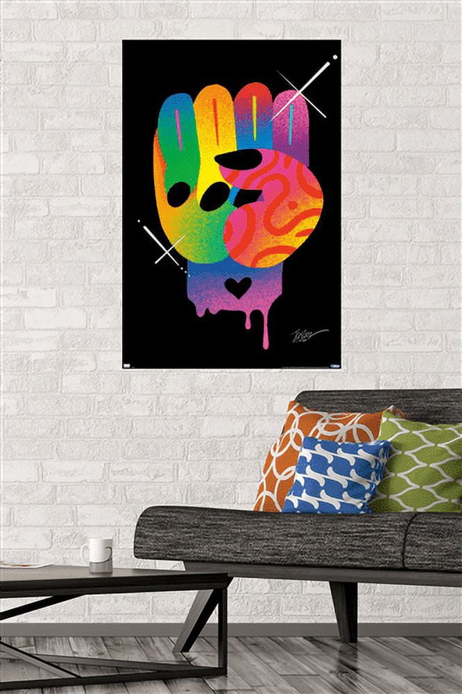 Jason Naylor - Fist of Color Wall Poster, 22.375" x 34"
