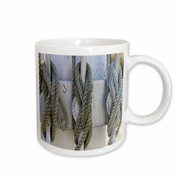 3drose, Print of Nautical Knots Hung Up, 11oz Mug
