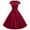 Wine, variant on Gspmoly Plus Size Dresses for Curvy Women, Women Vintage Short Sleeve 50S Housewife Casual Evening Party Prom Dress Cocktail Dresses up to 70% Off