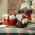 thumbnail image 3 of Shoreew Christmas Gift Box Decoration Thick Velvet Gift Box with Bow Plush Xmas Candy Box for Holiday Home Garden Party Decor, 3 of 7