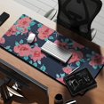 thumbnail image 2 of Long Mouse Pads for Desk,Pioneer Flower Floral Print Pattern Desk Mats on Top Of Desks, Desk Mouse Pad Extra Large with 3mm Non-Slip Base and Stitched Edge for Gaming,Office,Work,Home 35.4"x15.7", 2 of 6