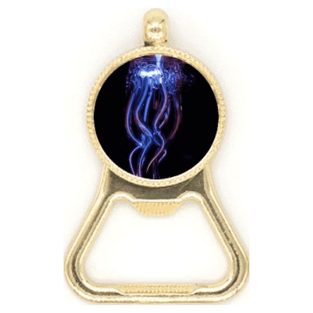 Ocean Jellyfish Science Nature Picture Beer Bottle Cap Opener Stainless Steel Key Chain