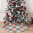 thumbnail image 5 of Sikiie Colorful Checkered 30-48 inches {designName} Print Christmas Tree Skirt Snowman Xmas Tree Skirt with Edge Christmas Decorations for Holiday Party48", 5 of 7