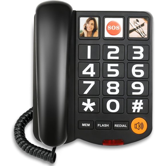 Téléphone pour Adultes avec Botons Grande Taille, Volume Haut et Ouverture Rapide.