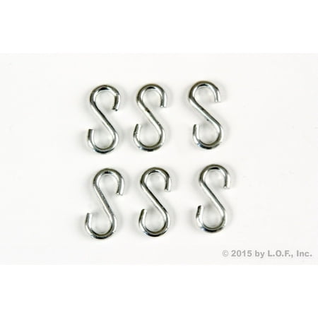 

Red Hound Auto 6 S Hook Shape Silver Steel Hanger 16 - 3/4 Inches Long x 3/8 Inches Wide x 5/64 Inch Thick