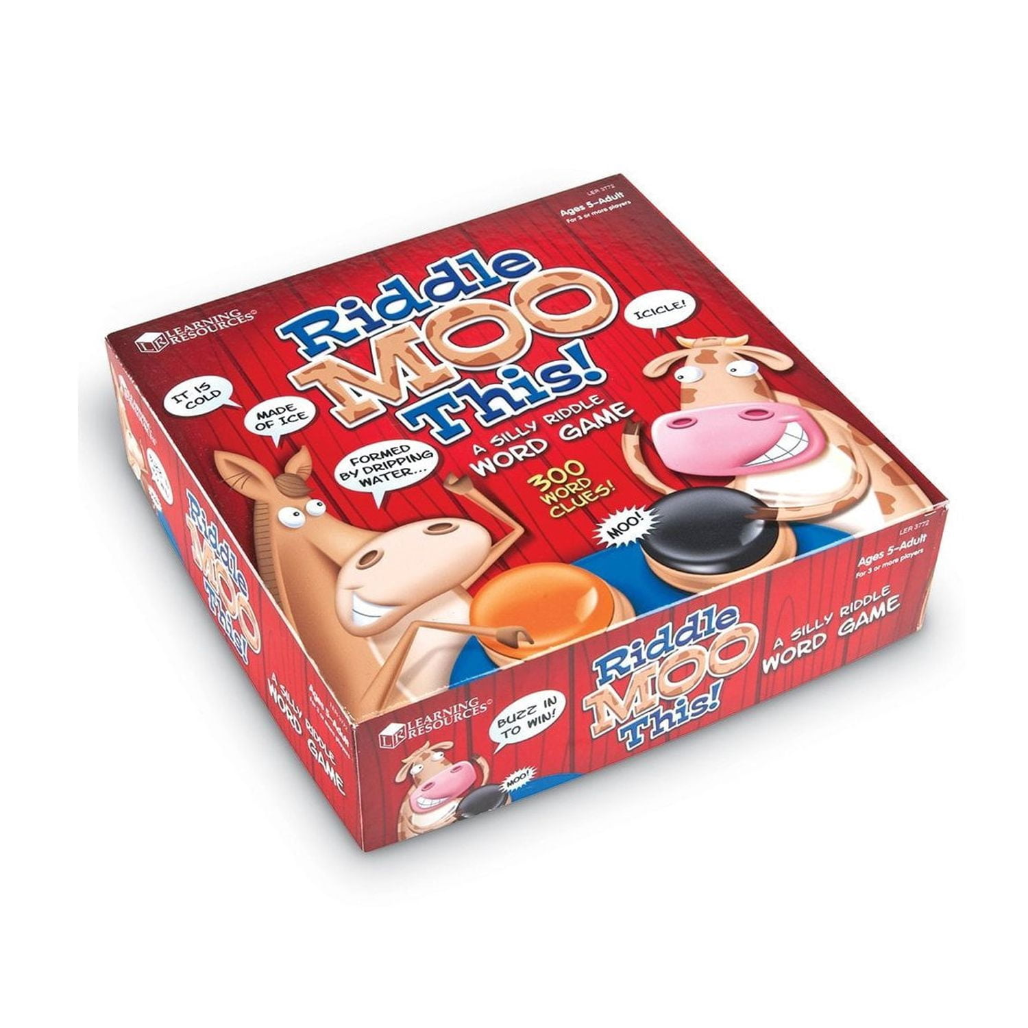 Learning Resources Riddle Moo This, Word Game for Kids, Kindergarten Game, Ages 5+