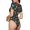 Vintage Records, variant on Vintage Vinyl Record Womens One Piece Swimsuits Modest Tummy Control Bathing Suits Lace Up Slimming Swim Suit-Small