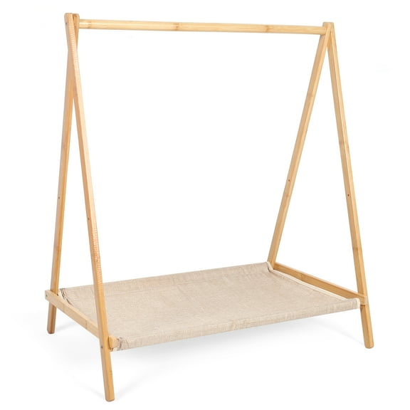 golytefs Wood Clothes Rack Foldable Clothing Rack Garment Rack For Entryway And Bed Room