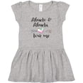 thumbnail image 3 of Inktastic Abuelo and Abuela Love Me- Heart Grandchild Girls Toddler Dress, 3 of 5