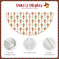 thumbnail image 4 of Daiia Cute Carrot Print Drawing Merry Christmas Tree Skirt , Xmas Large Lace-up Tree Skirt, Santa Snowflakes Rustic Home Decorations New Year Party Farmhouse Decor-30", 4 of 7