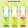 thumbnail image 6 of Total Chef Portable Blender 20 oz (600 mL), USB Rechargeable, Neon Green, 6 of 8