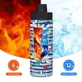 thumbnail image 5 of Cauagu Fish And Shark Print 18oz Vacuum Insulated Stainless Steel Water Bottle,Coffee Travel Mug Spill Proof with Lid,Thermos Cup for Keep Hot/Ice Water Drinks, 5 of 7