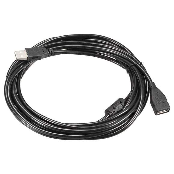 USB Extensión Cable,5m Longitud Tipo A Macho a USB a Hembra USB Cable Negro