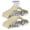 Beige, variant on cozymood Velvet Pants Hangers 24 Pack, White Velvet Hangers with Adjustable Clips, Space Saving Slim Skirt Hangers