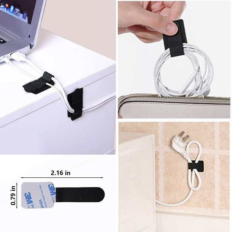 311Pcs Cable Management Organizer Kit 4 Cable Sleeve split 53Cable Clips 12Cord Clips Holder 22 Cable Ties 20 adhesive Wall cable Tie 200Fasten