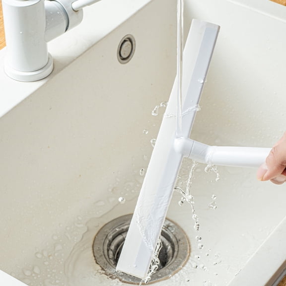 HEMOTON Tile Cleaner Bathroom Wall Professional Water Scraper 28x19.5cm White