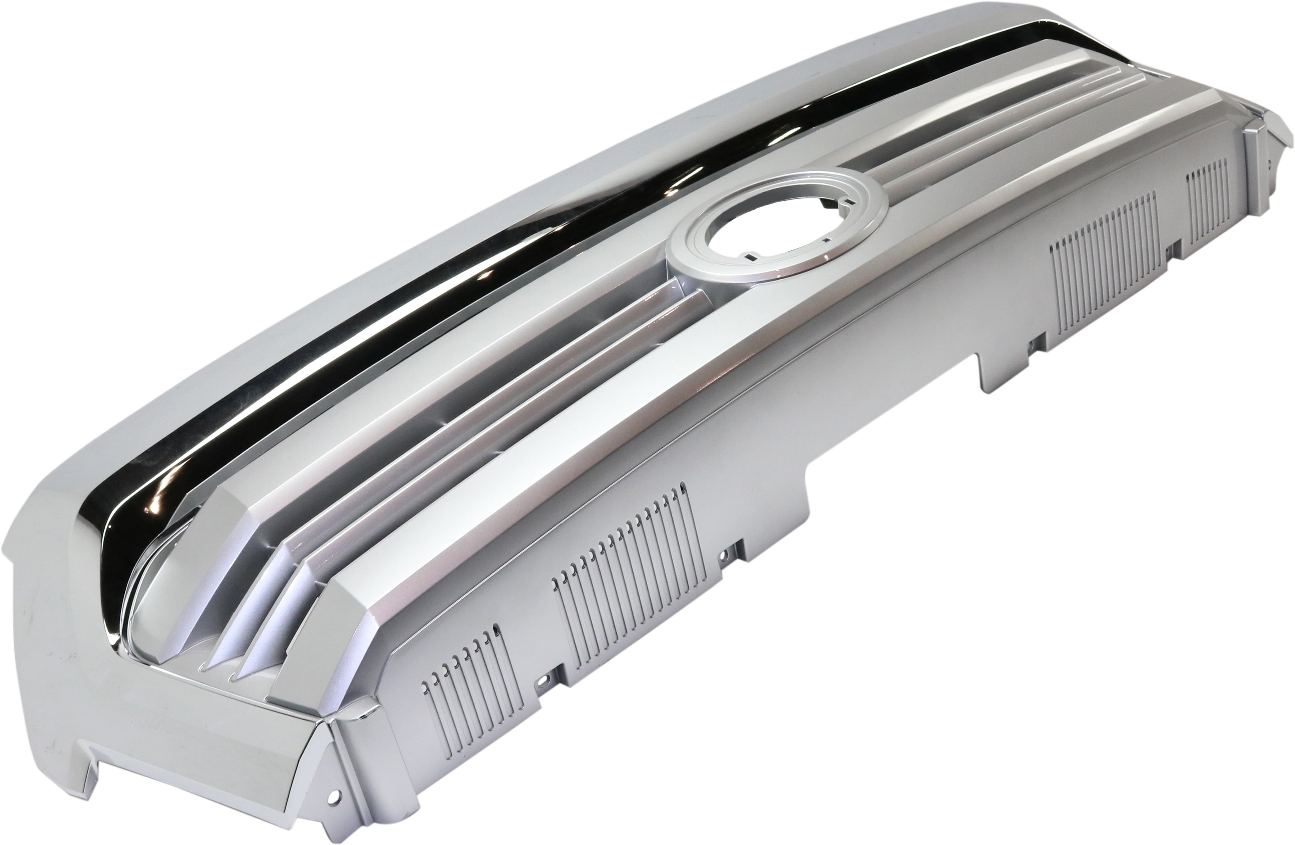 Grille Assembly Compatible With 2014-2015 Toyota Tundra Painted Silver Shell with Gray Insert CAPA Certified