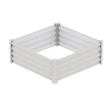 4 x 4 ft. Metal Square Garden Bed, Surfmist