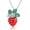 Strawberry Necklace, variant on ONEFINITY Fruit Necklace Sterling Silver Lemon Strawberry Cherry Pendant Necklace Fruit Jewelry Gifts for Women
