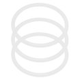 thumbnail image 1 of Seal Replacement Gaskets Silicone Jar Gaskets for Jar Gaskets Refrigerators Or Freezers White Airtight Sealing 3Pcs, 1 of 4