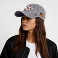 thumbnail image 7 of GrmtClth 250 Anniversary Usa Hats Casual 1776 Print Baseball Caps Classic Distressed Washed Caps Fashion Adjustable Headwear Gray, 7 of 7