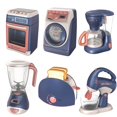 thumbnail image 3 of Home Appliance Toy Plastic Realistic Pretend Play Toy Kitchen Toy for Children, 3 of 10
