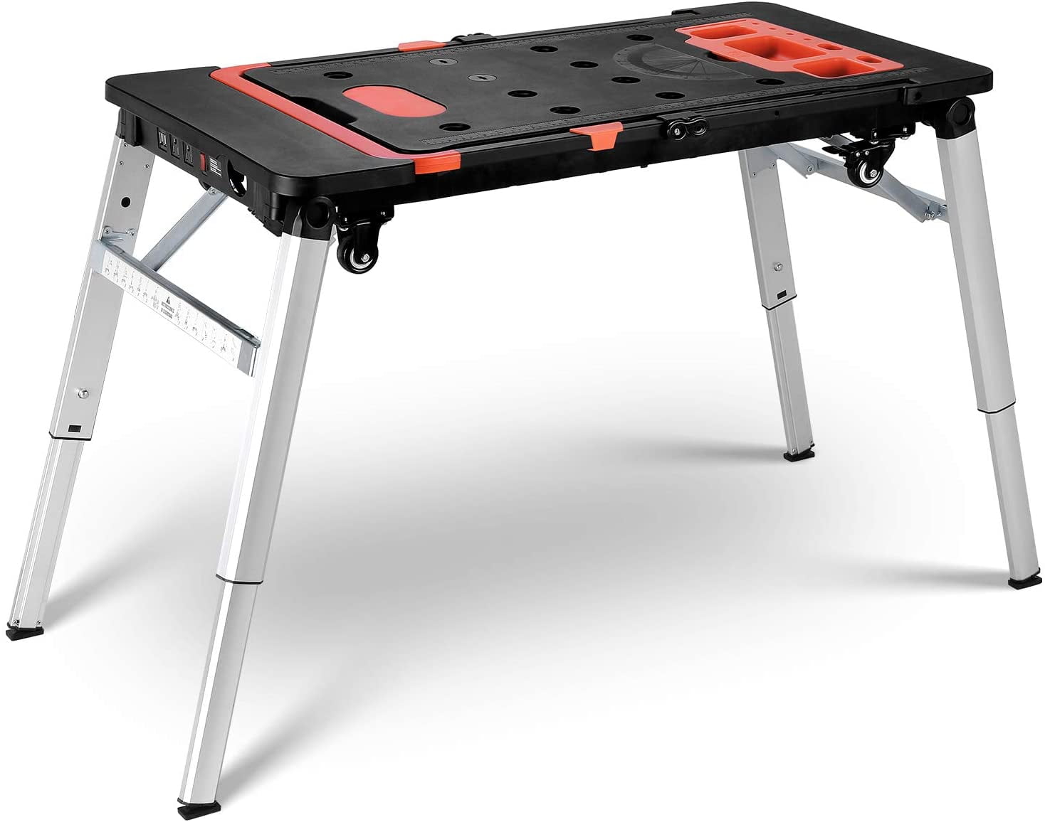 CINAK 7-in-1 Portable Workbench, Multifunctional Folding Work Table ...