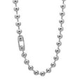 thumbnail image 2 of QQTDFG 6/8/10/12mm Hot 7-40" Women Mens Silver 316L Stainless Steel Ball Chain Necklace-Silver-10mm-28inch or 71cm, 2 of 5