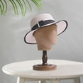 thumbnail image 6 of EHJRE Mannequin Head Hat Holder Multifunctional Styling Display Display Head Stand for Glasses Headdress Headphone Hats Brown, 6 of 8