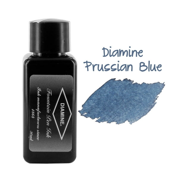 Diamine Fountain Pen Bottled Ink, 30ml Prussian Blue