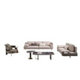 thumbnail image 5 of American Eagle Furniture 120.5" 4-Seater Modern Genuine Leather Sofa in Gray, 5 of 5