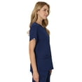 thumbnail image 3 of Hanes Women's Premium Short Sleeve V-Neck 3-Pkt ScrubsTop, Style HWP100, Sizes up-to 3XL, 3 of 11