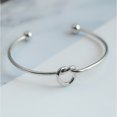 thumbnail image 3 of Sonducket Brazalete de brazo, joyería de Metal, exquisito brazalete para mujer, adorno para el cuerpo, adorno de mano, para brazos con forma Ropa, zapatos y accesorios Miscelánea Nudo, Plata, 3 of 6