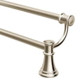 thumbnail image 2 of Moen Belfield Polished Nickel 24-Inch Bathroom Double Towel Bar, 2 of 6
