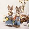 thumbnail image 6 of Easter Bunny Decoration Rabbits Ornament Gift Crafts Creative Cute 2pcs Easter Theme Party Supplies Ornaments, 6 of 14